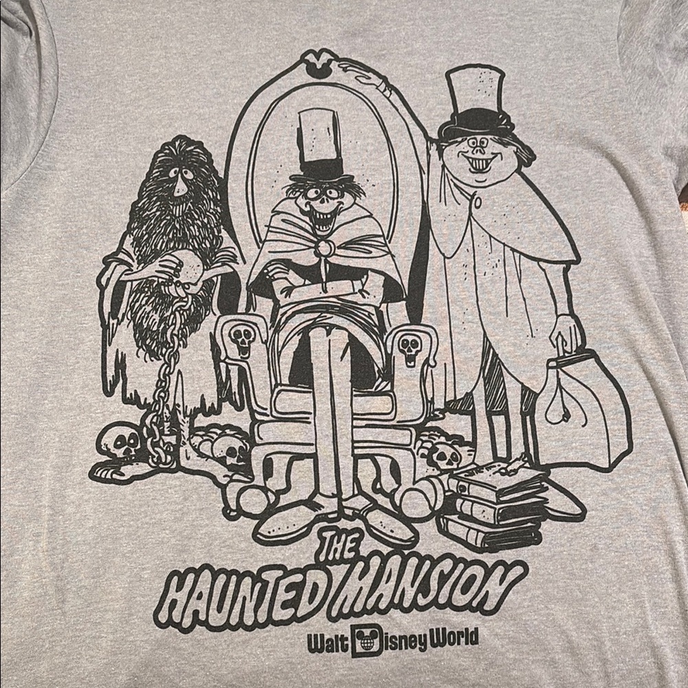 Disney Haunted Mansion Gray T-Shirt Small from the Vault 50th Anniversary
